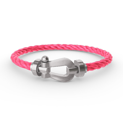 [LuckyStar]FORCE GROSSES HUFEISENARMBAND OHNE DIAMANT SILBER