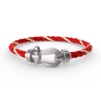 [LuckyStar]FORCE GROSSES HUFEISENARMBAND OHNE DIAMANT SILBER