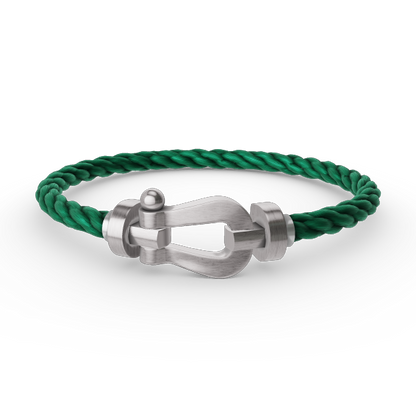 [LuckyStar]FORCE GROSSES HUFEISENARMBAND OHNE DIAMANT SILBER