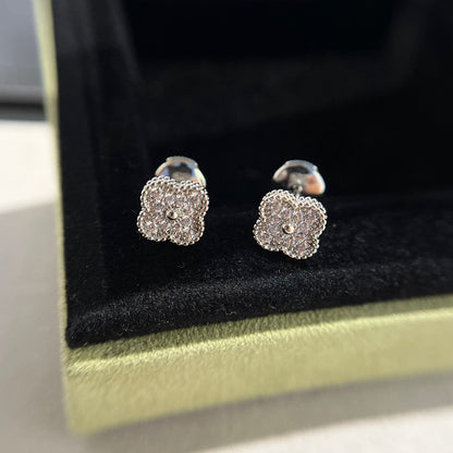 [LuckyStar]CLOVER MINI DIAMANT OHRSTECKER